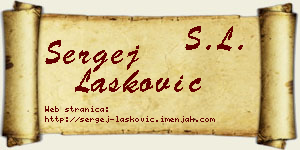 Sergej Lasković vizit kartica